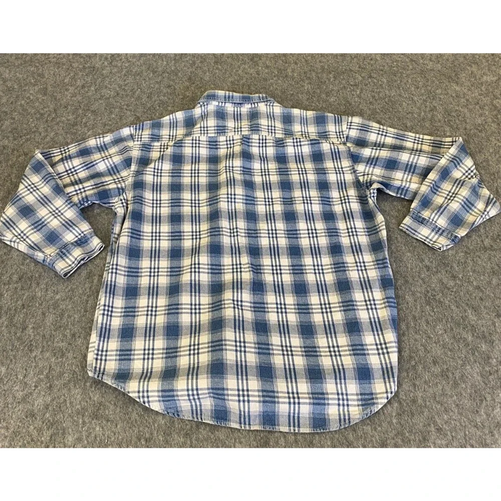 Vintage Javolis Plaid Button Up Cotton Longsleeve Shirt Sz Large - Picture 7 of 10
